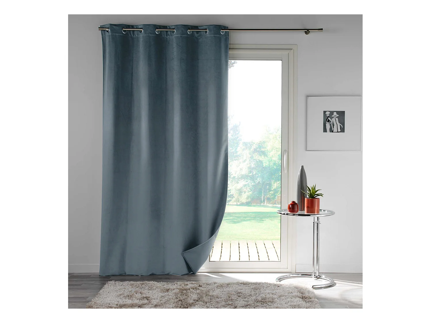Rideau en velours au style cossu