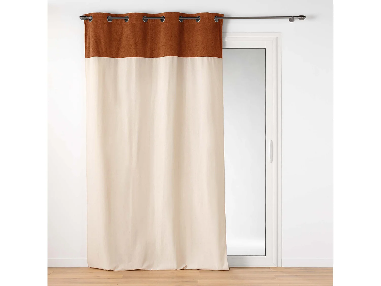 Rideau à Œillets Bouclette "Tessa" 140x240cm Camel