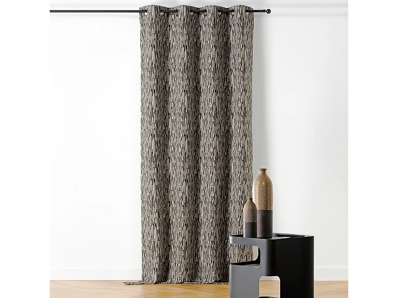 Cortina con Ojales Efecto Moteado 140 x 240 cm