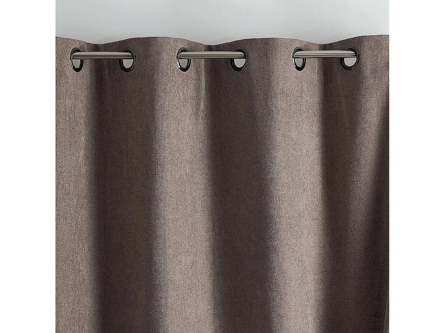 Cortina opaca, acústica y térmica de color liso KONFOR