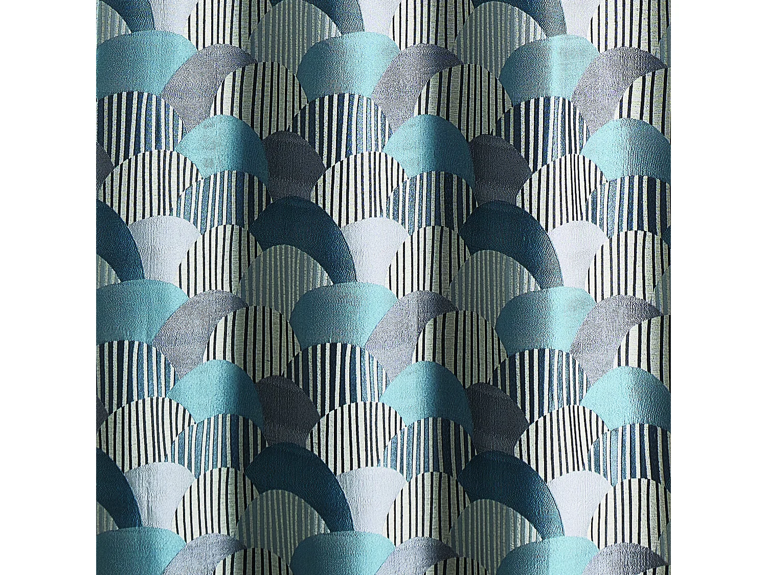 Cortina de decoración con jacquard redondeado 140 x 260 cm