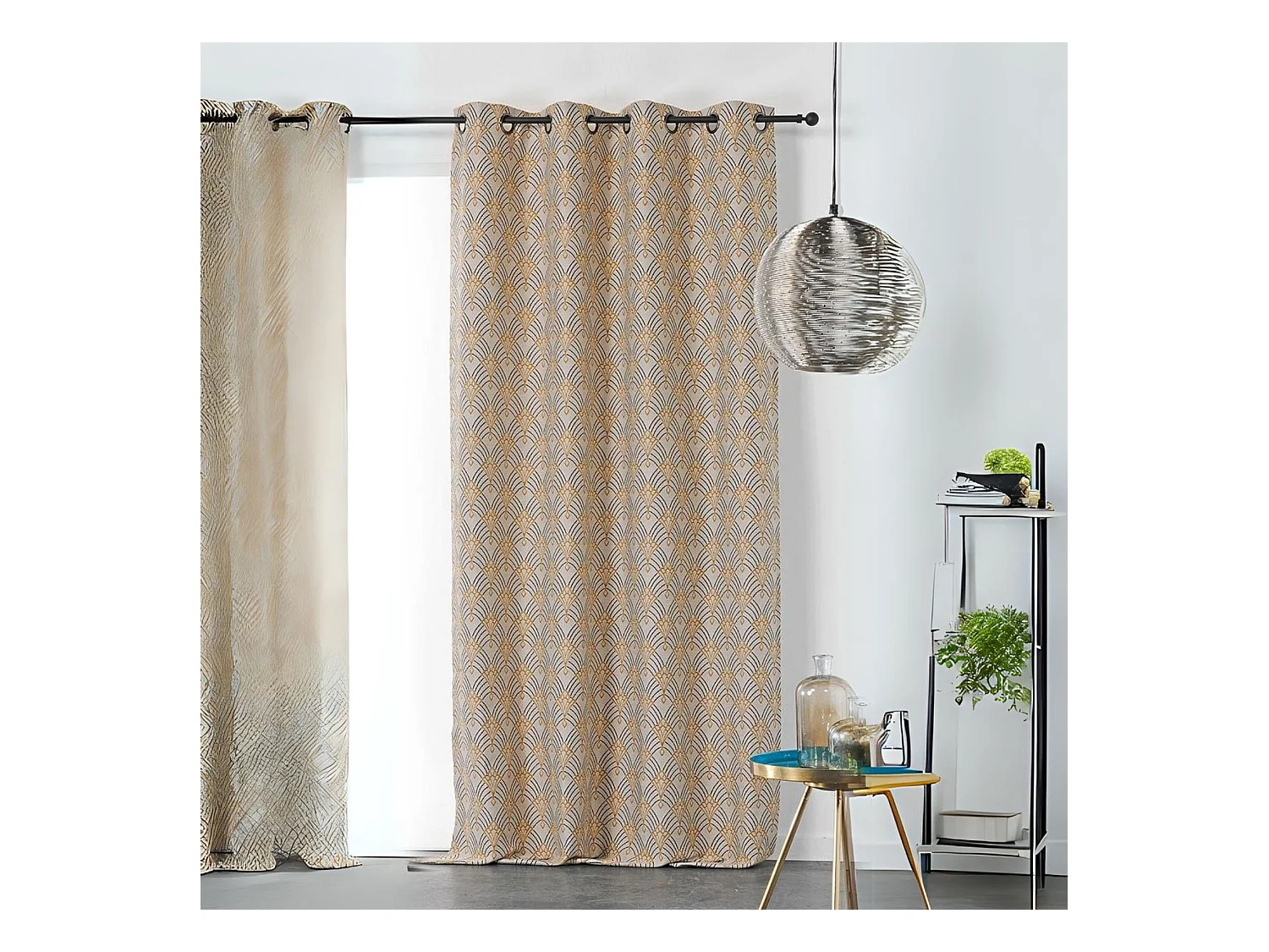 Rideau art décoratif en jacquard
