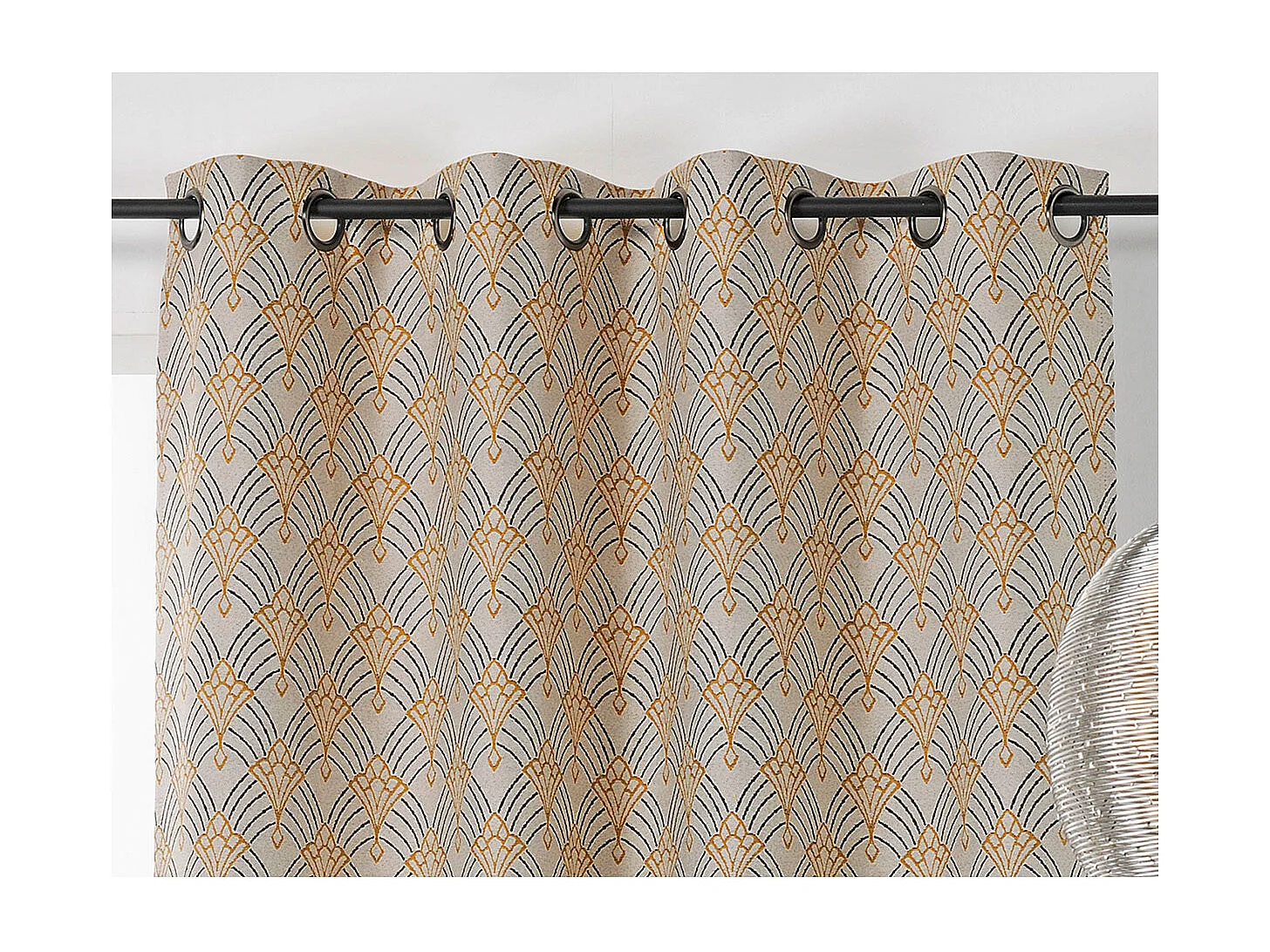 Cortina estampada arte decorativo 140 x 245 cm