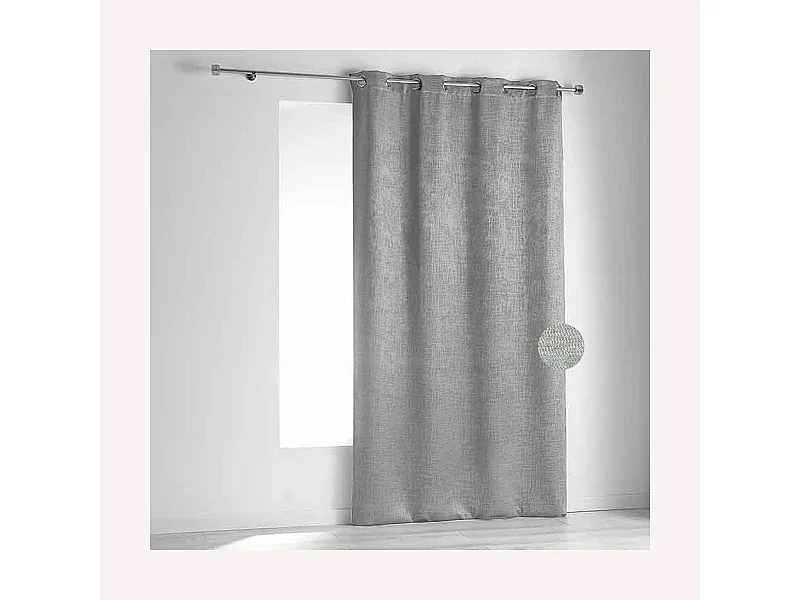 Cortina ignífuga M1 de terciopelo color fiordo 240 x 260 cm