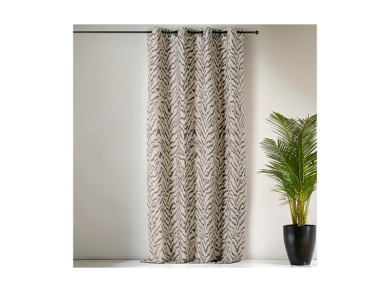 Cortina con Ojetes Tigre 140 x 240 cm