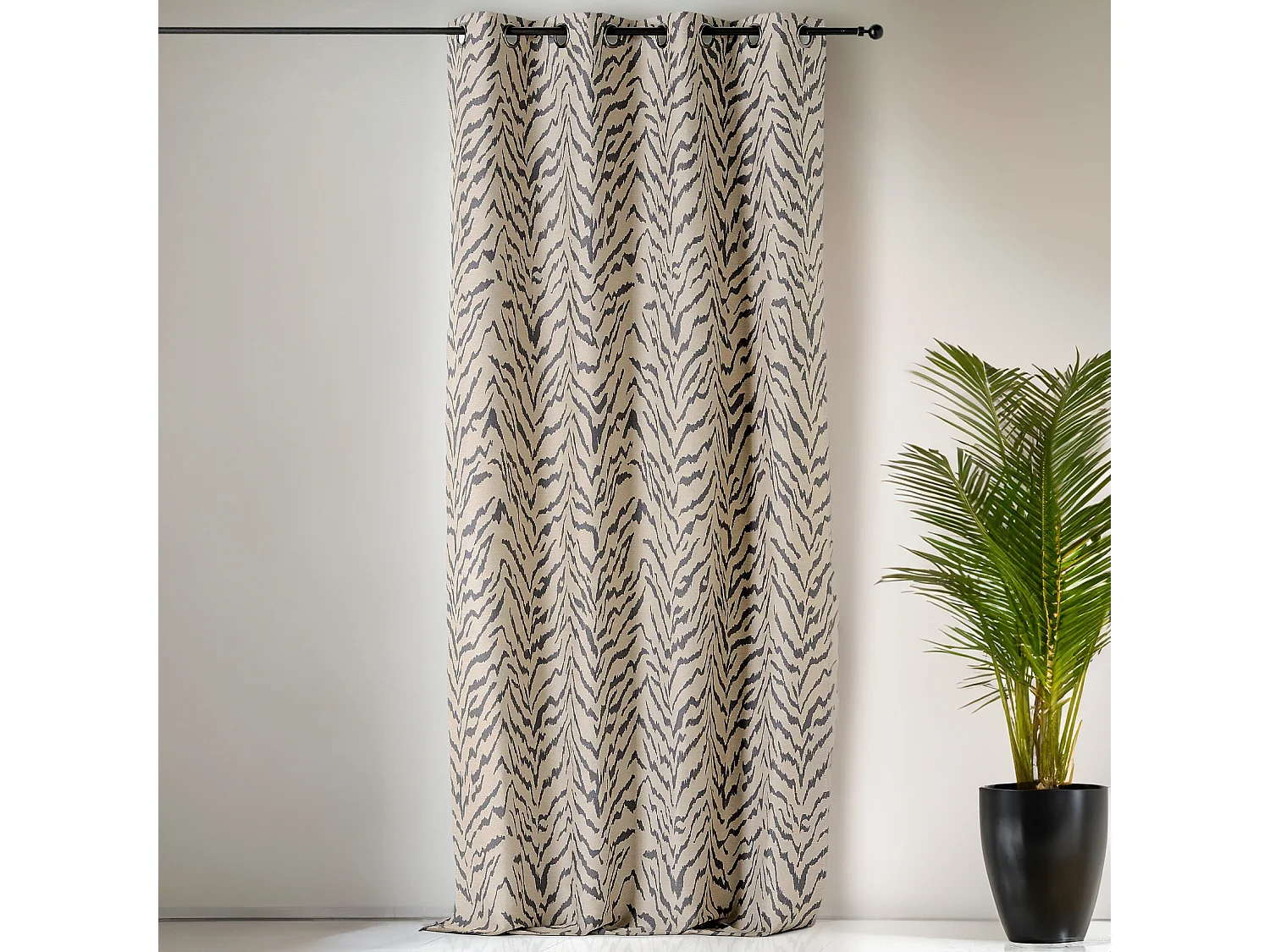 Vorhang mit Ösen Tigermuster 140 x 240 cm