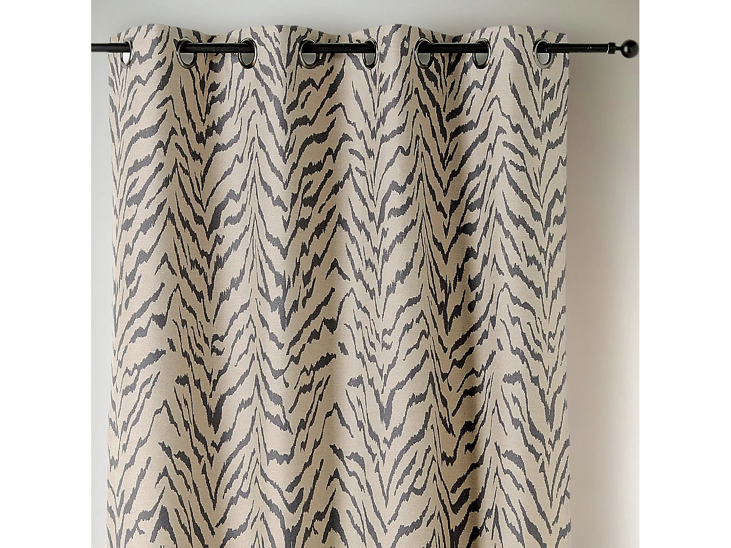 Vorhang mit Ösen Tigermuster 140 x 240 cm