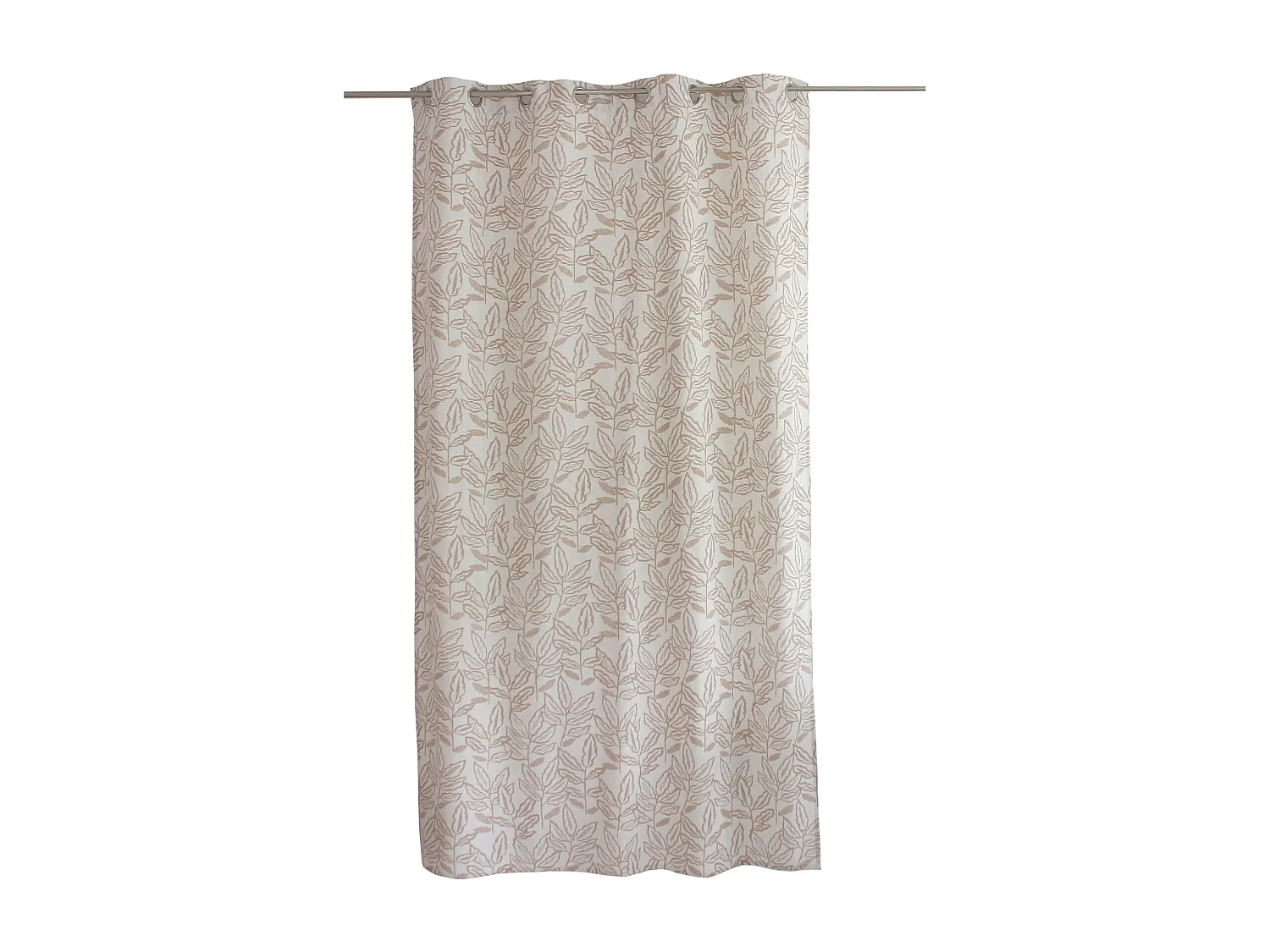 Gardine mit Ösen aus recycelter Baumwolle Chambray 140 x 240 cm