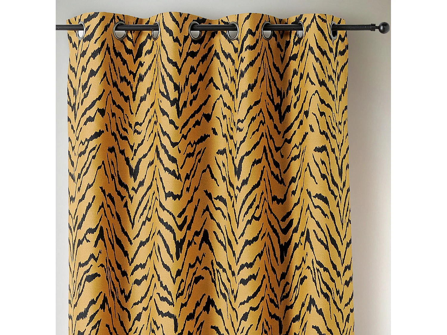 Vorhang mit Ösen Tigermuster 140 x 240 cm