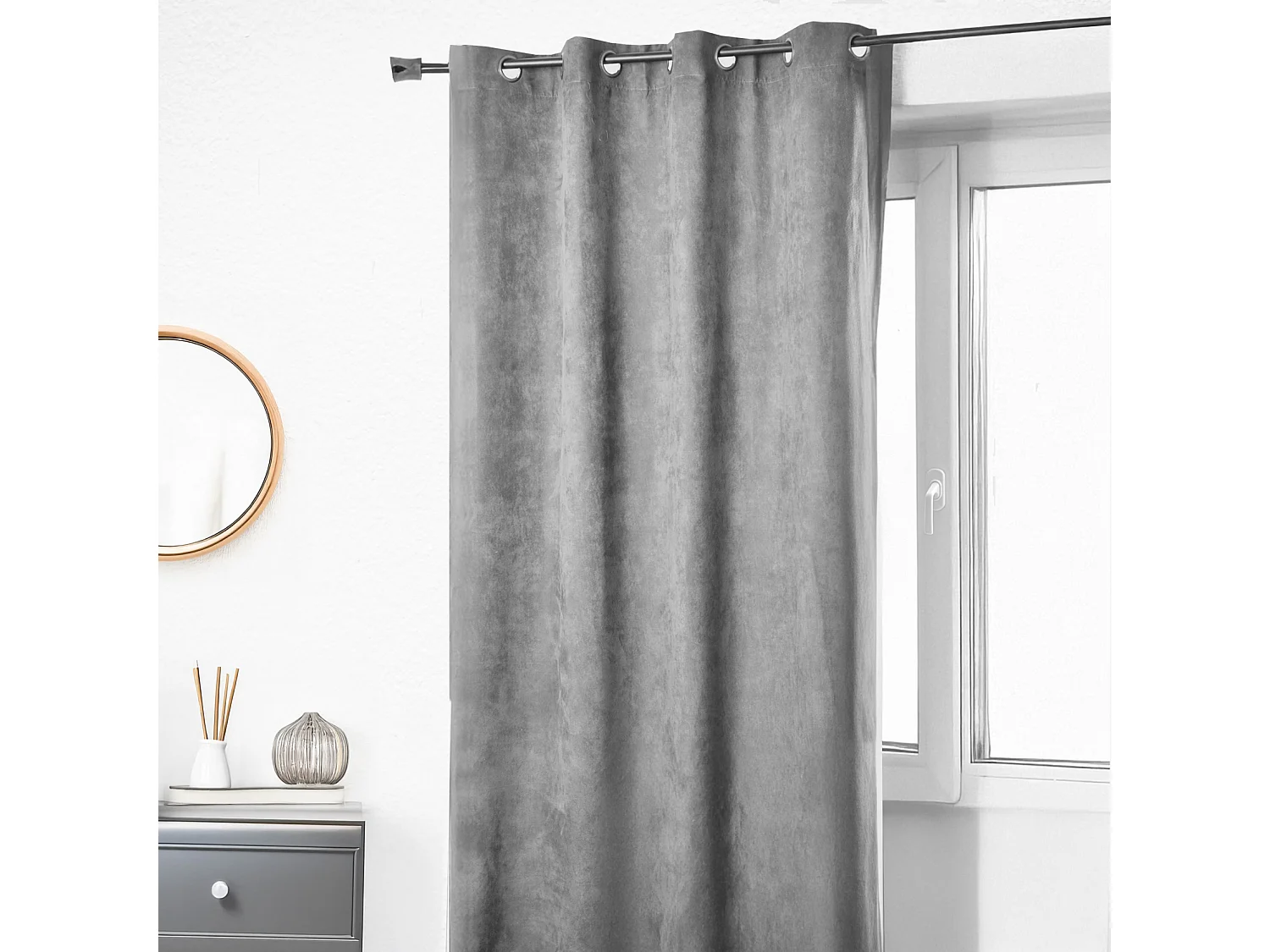 Verdunklungsvorhang Suedine Velourartig 140 x 260 cm
