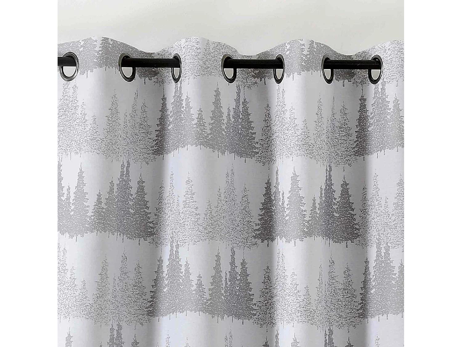 Cortina de tapicería Paisaje nevado 140 x 260 cm