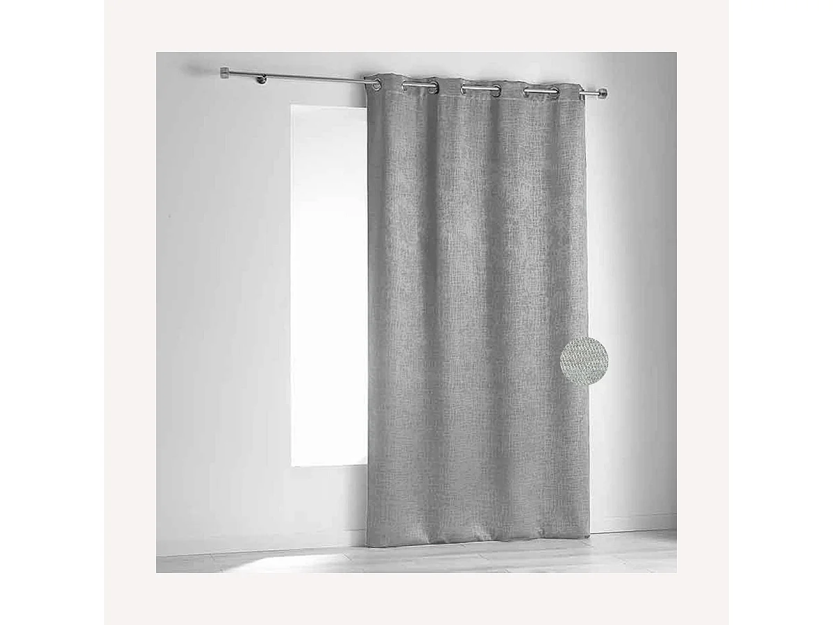 Cortina ignífuga M1 de terciopelo color fiordo 140 x 260 cm