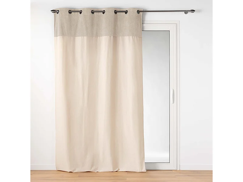 Cortina con bucles en la parte superior 140 x 240 cm