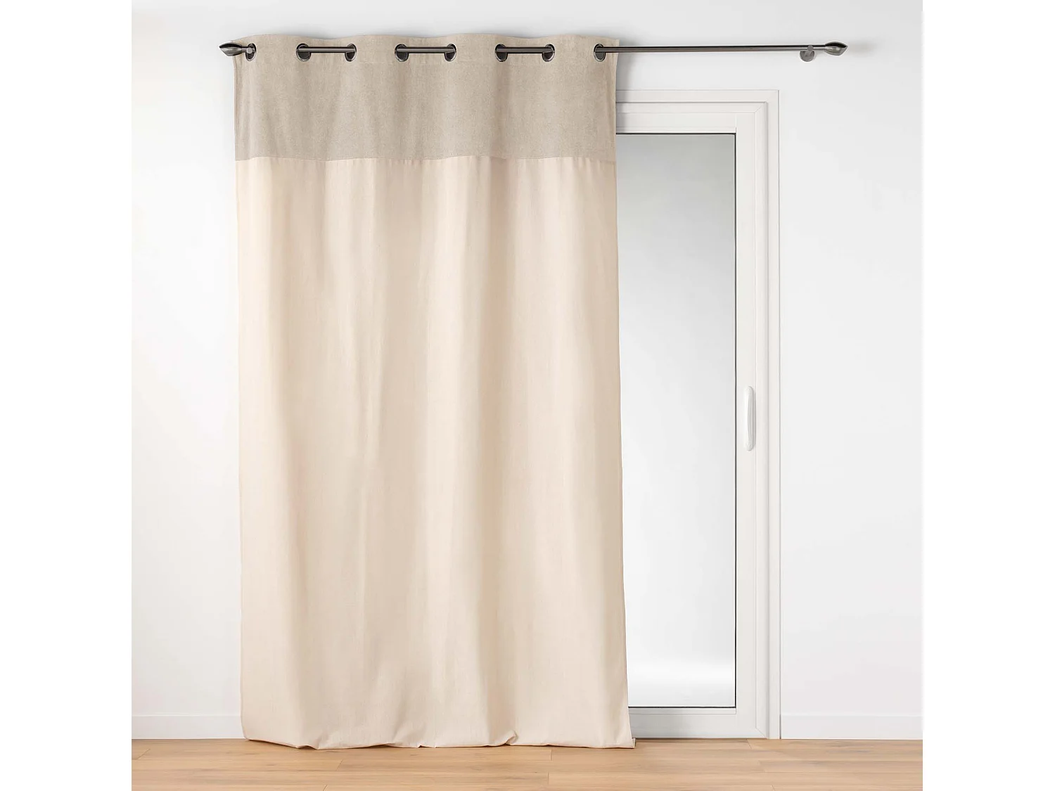 Cortina con bucles en la parte superior 140 x 240 cm