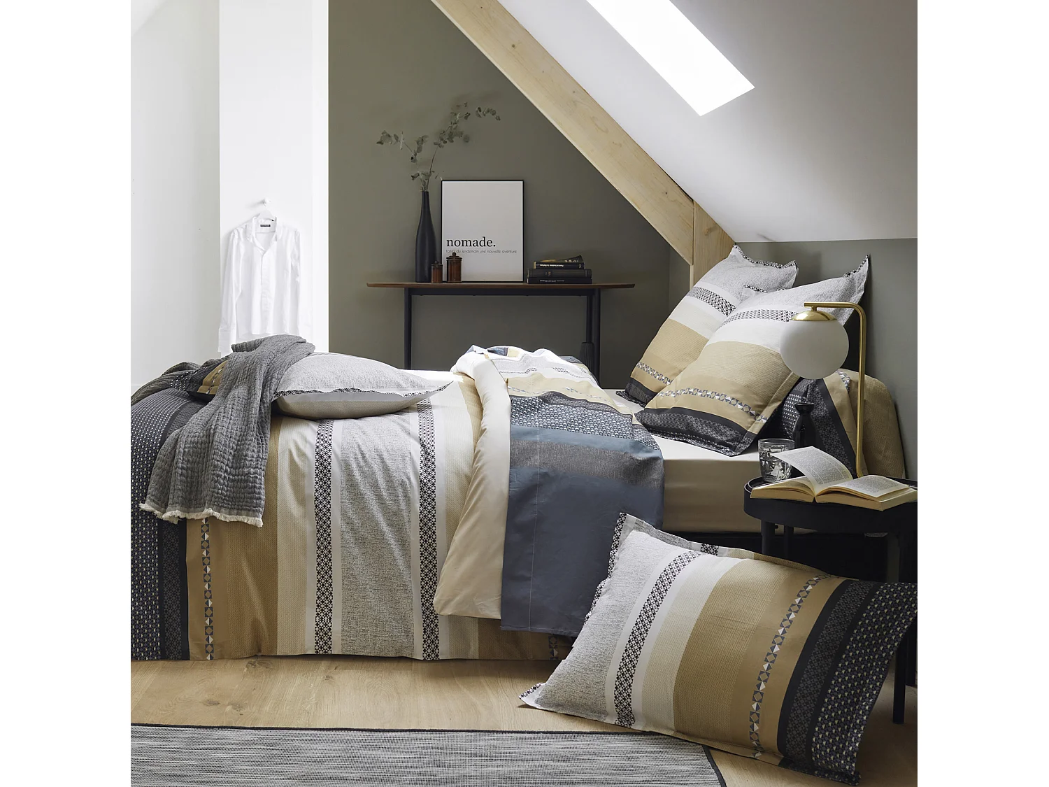 Ensemble draps et taie Marlow