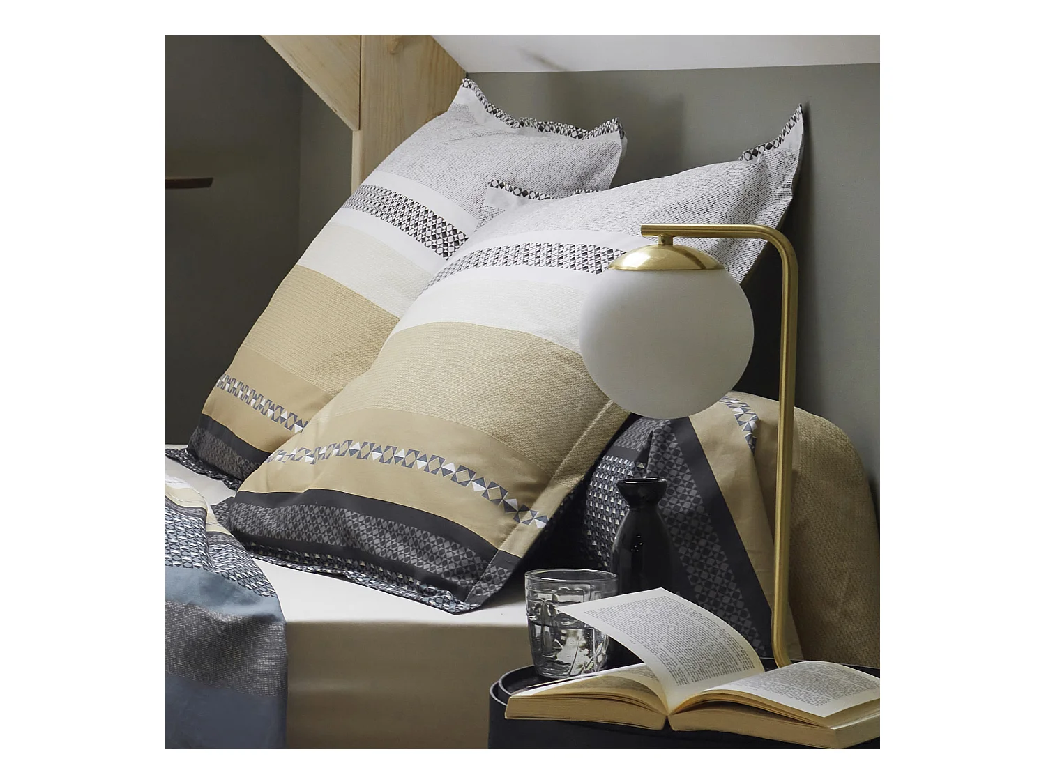 Juego de sábanas y almohadón Marlow 90 x 190 cm