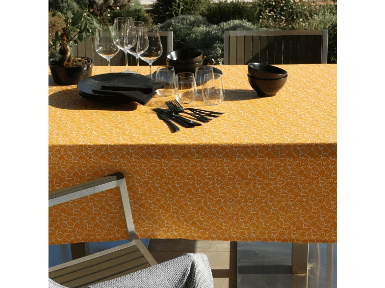 Mantel rectangular plastificado 100% algodón