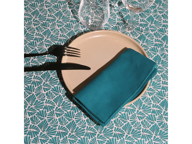 Rechteckige Tischdecke aus 100% beschichtetem Baumwolle