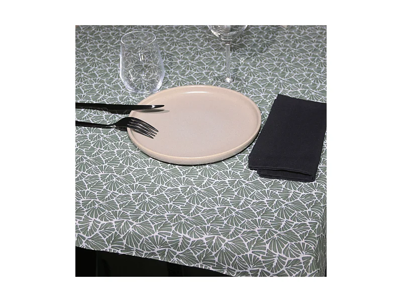 Rechteckige Tischdecke aus 100% beschichtetem Baumwolle