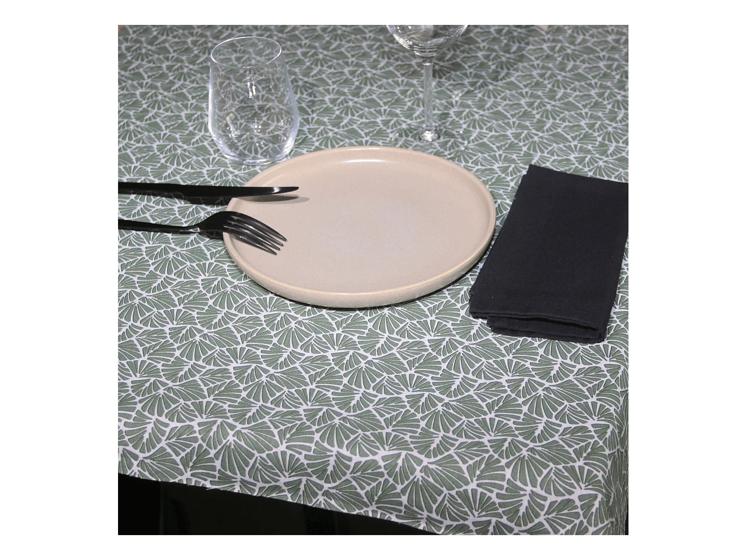 Rechteckige Tischdecke aus 100% beschichtetem Baumwolle