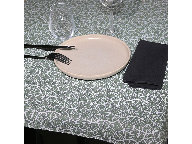 Rechteckige Tischdecke aus 100% beschichtetem Baumwolle