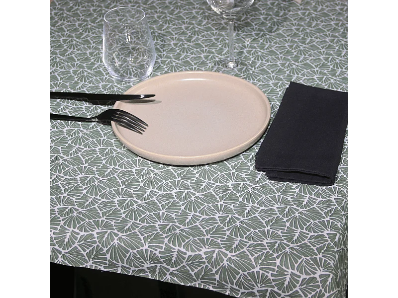 Rechteckige Tischdecke aus 100% beschichtetem Baumwolle