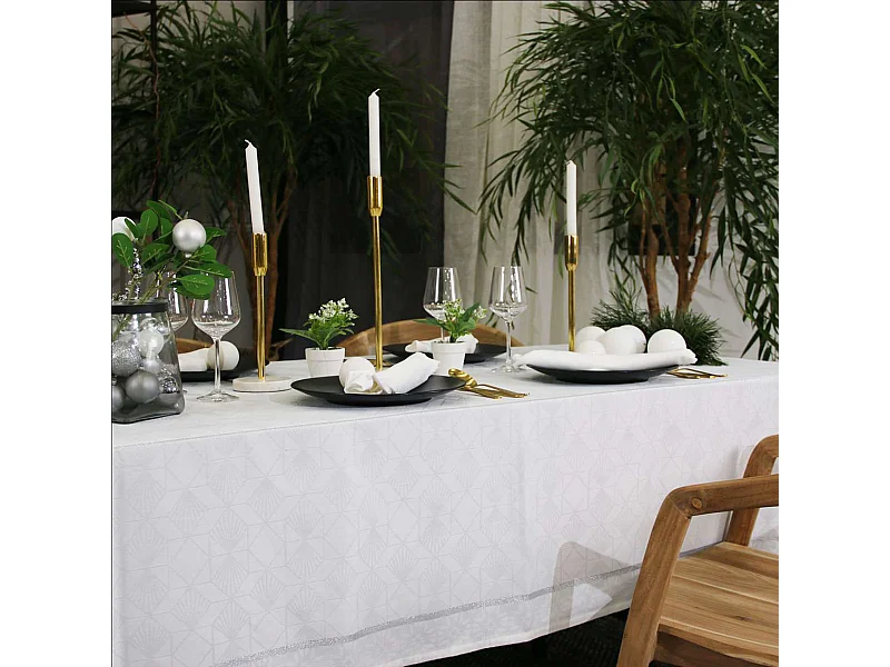 Mantel de Navidad rectangular bordado