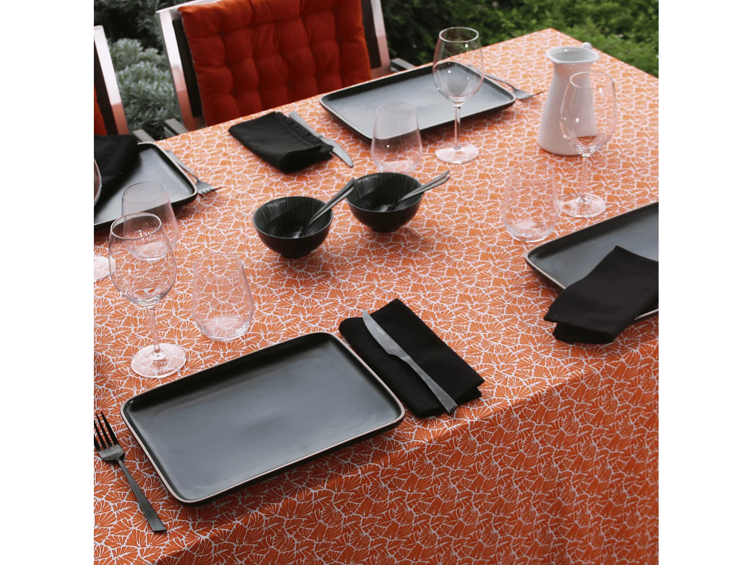 Mantel rectangular plastificado 100% algodón