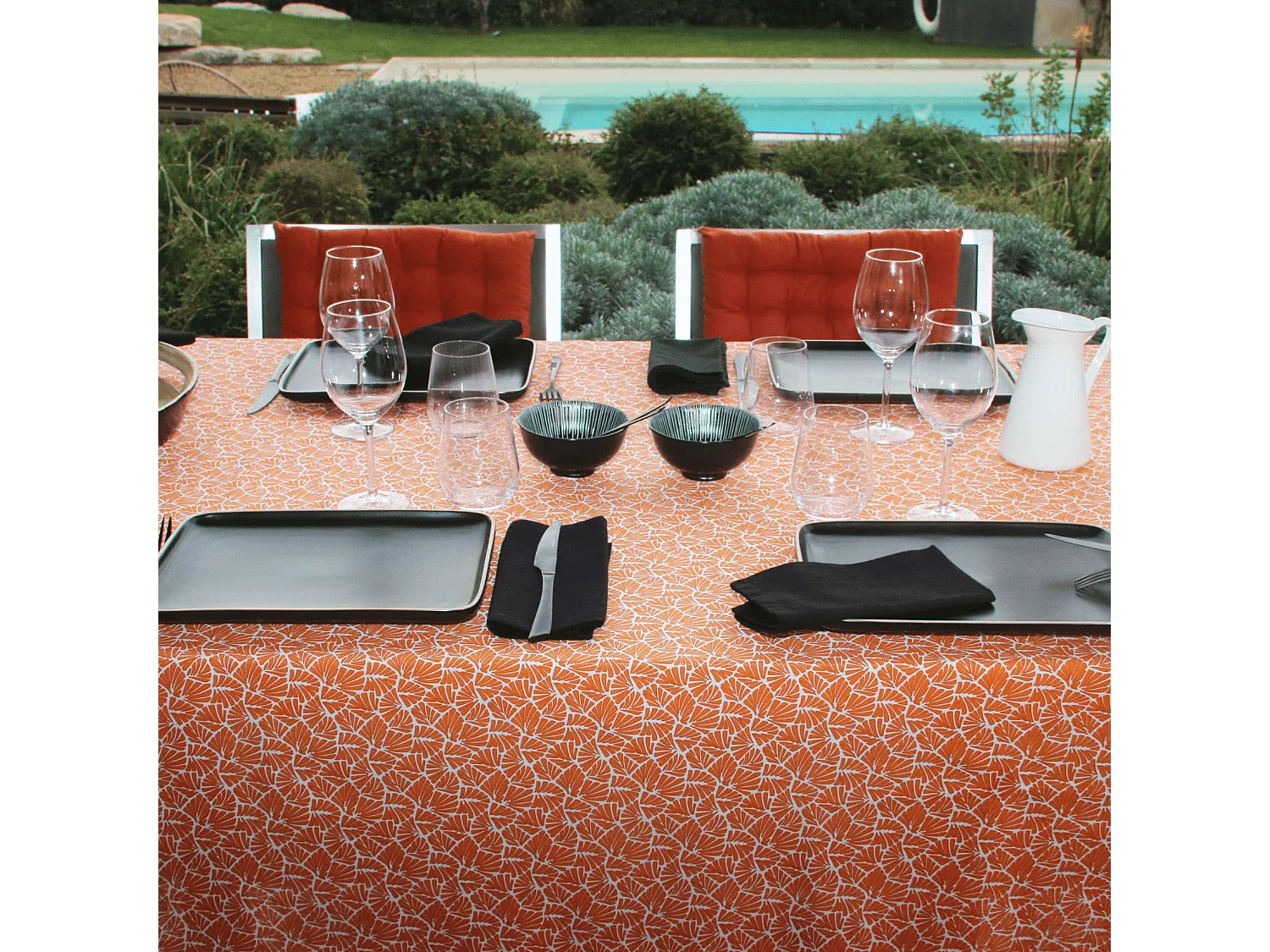 Mantel rectangular plastificado 100% algodón