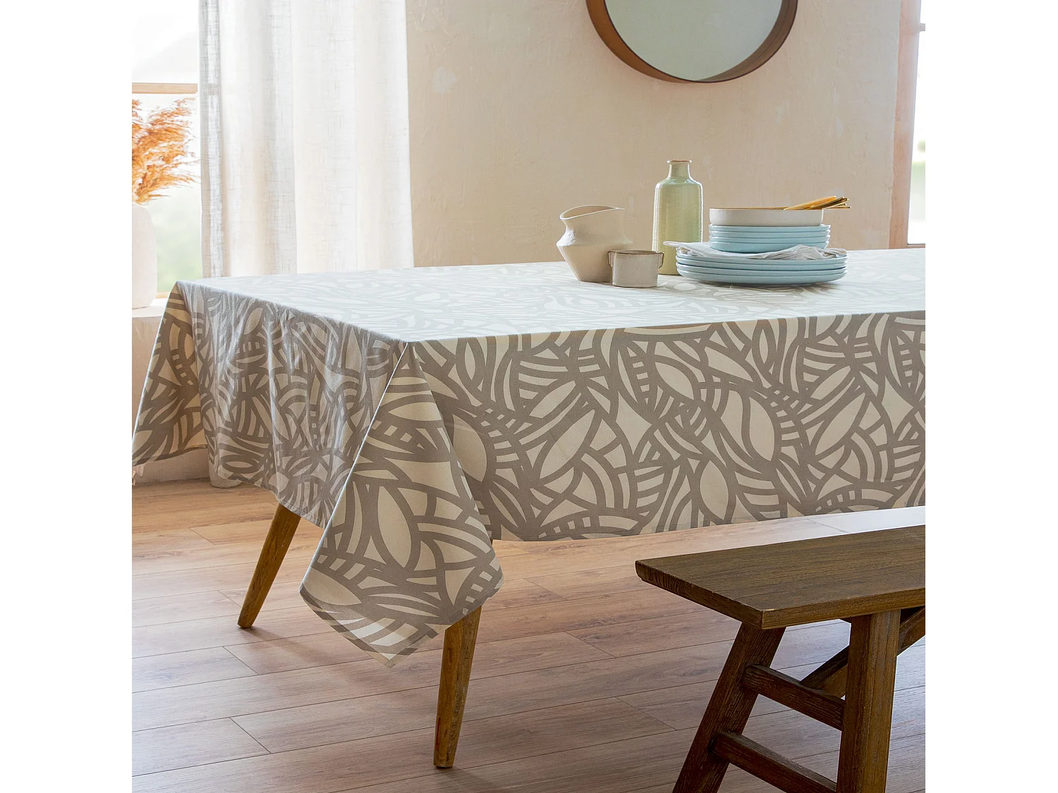 Nappe rectangulaire imprimée graphique