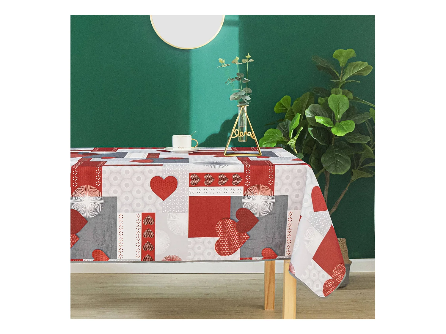 Nappe rectangulaire esprit romantique