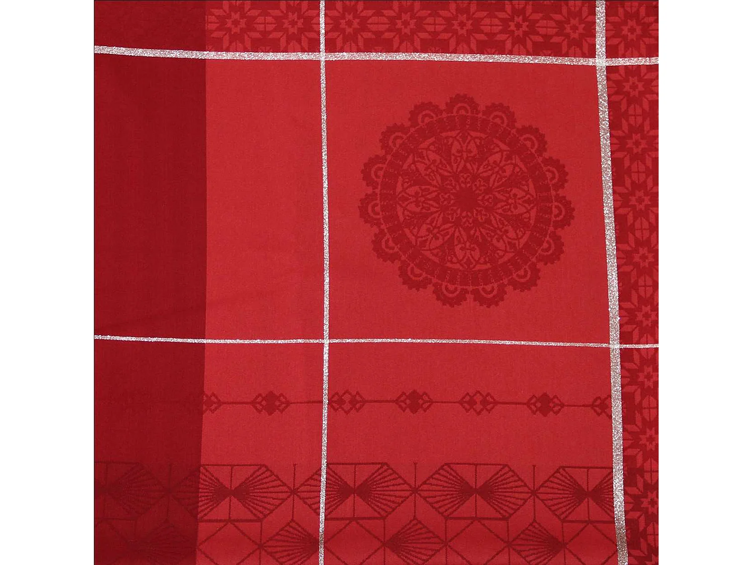 Mantel de Navidad rectangular bordado