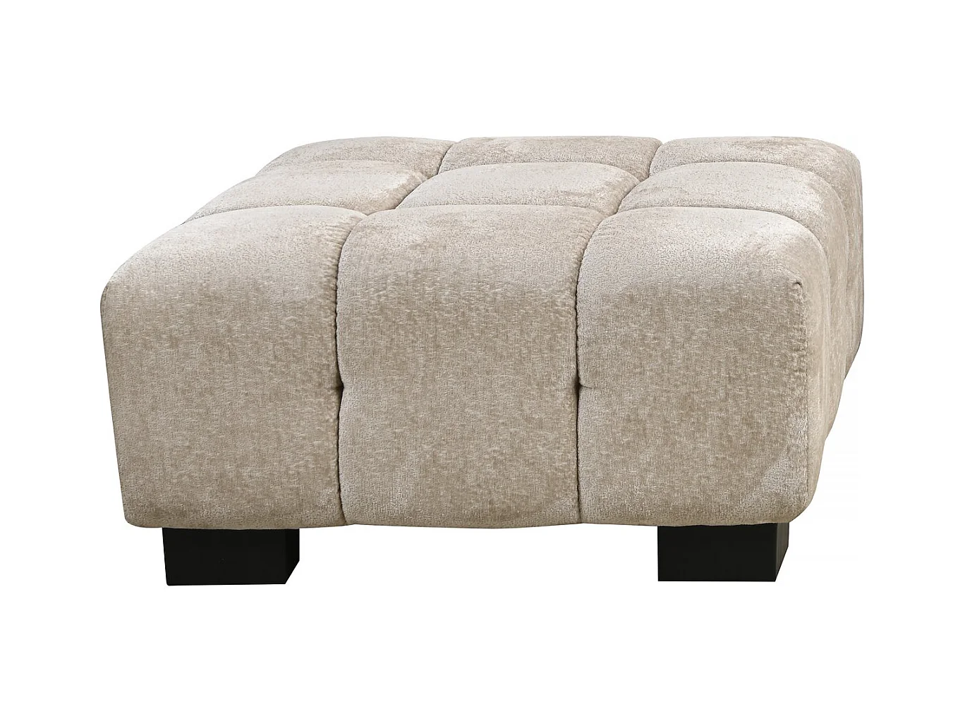Ottoman "Foch" - 84 x 84 x 43 cm - Beige
