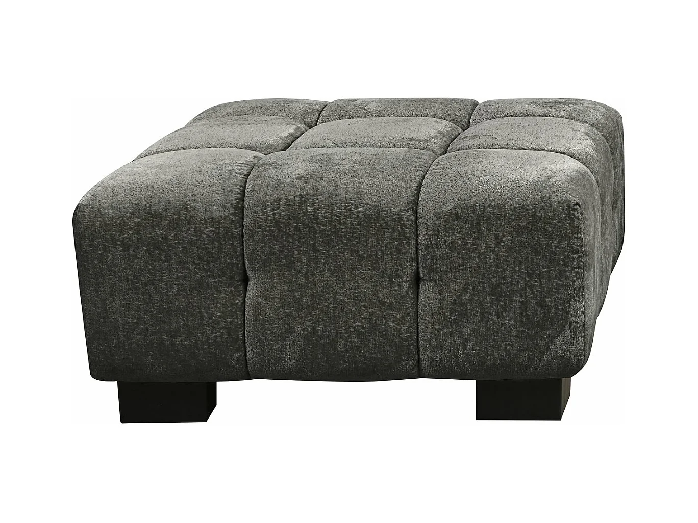 Ottoman "Foch" - 84 x 84 x 43 cm - Gris