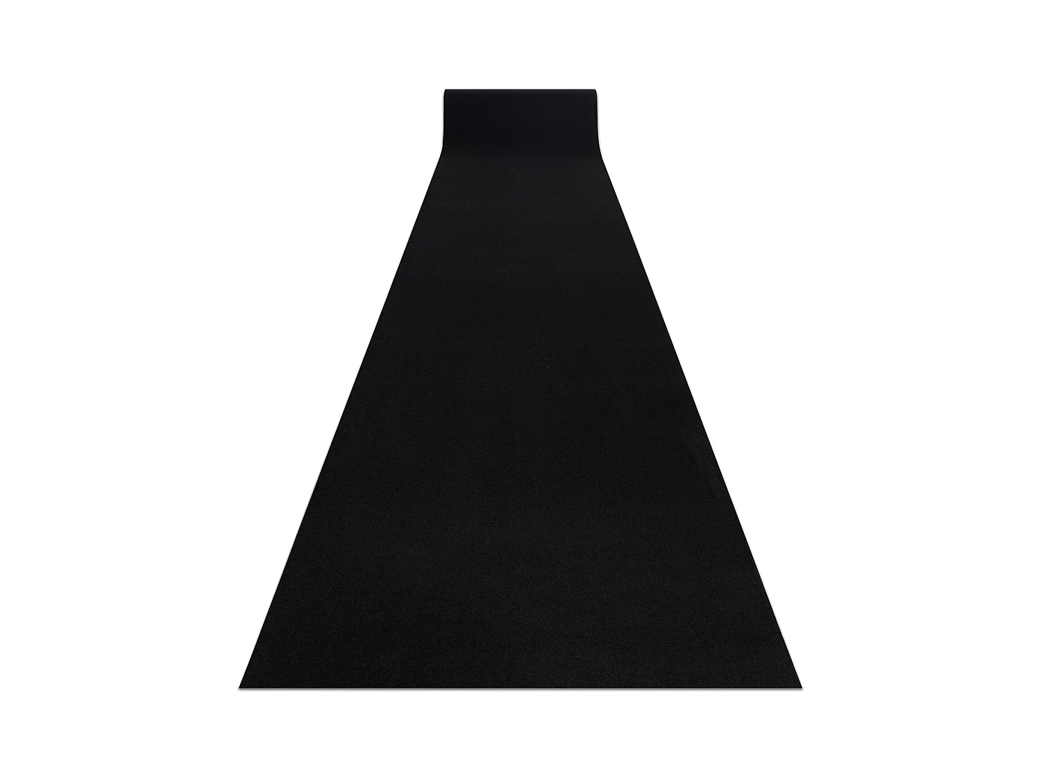 TAPIS DE COULOIR ANTIDÉRAPANT RUMBA couleur unique noir 100x720 cm