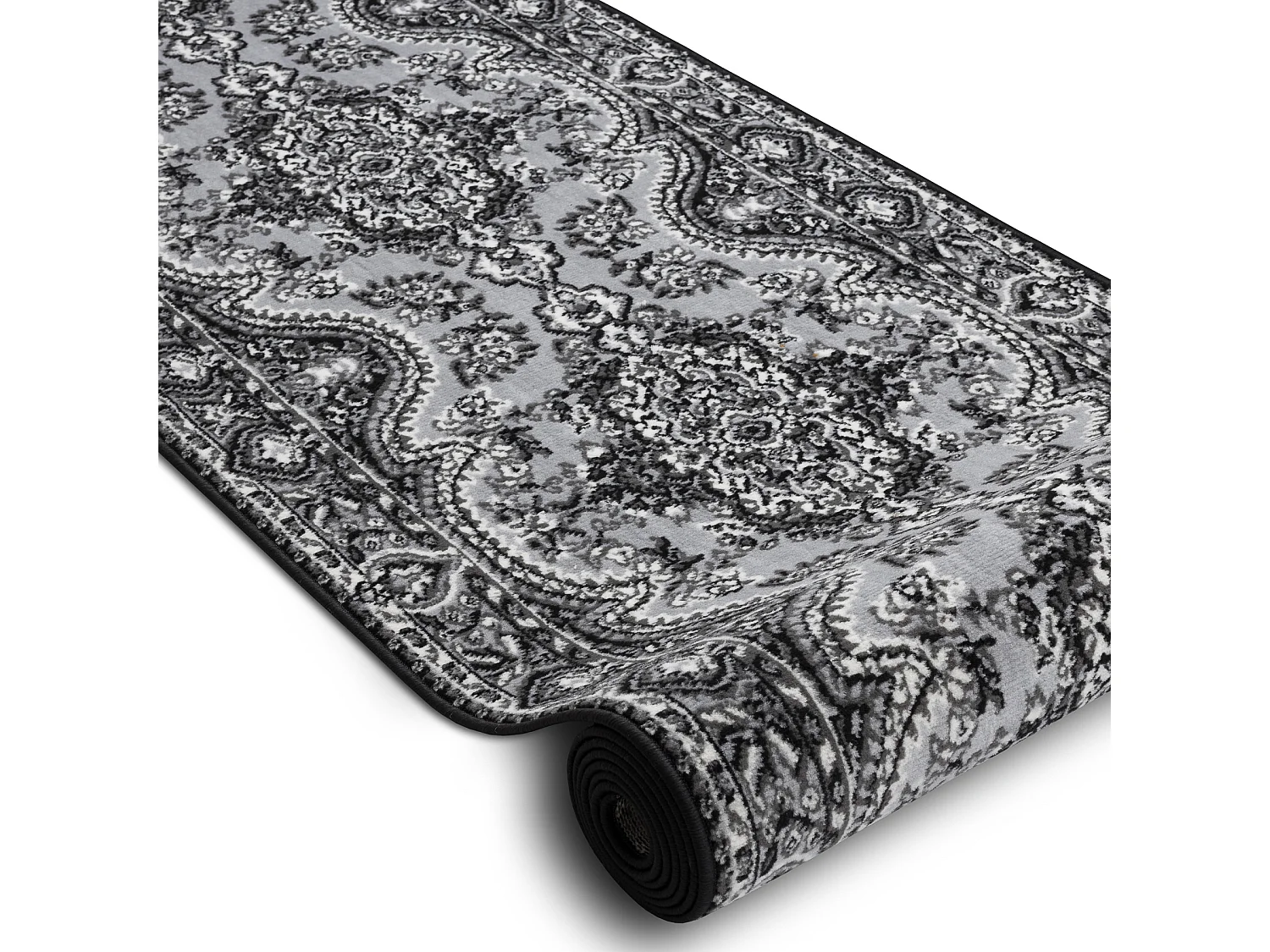 TAPIS DE COULOIR BCF MORAD Wiosna rougette gris 60x800 cm