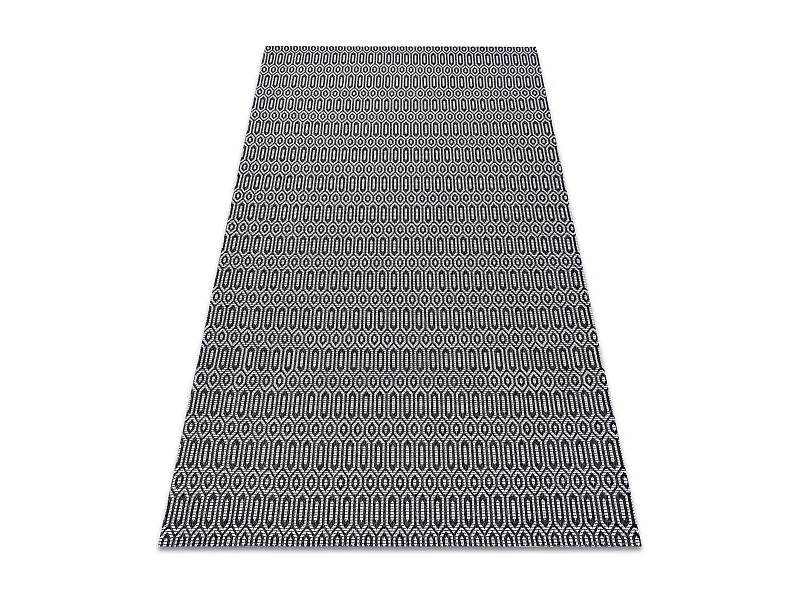 Teppich CASA ÖKO SISAL Boho Augen 22075 schwarz / grau 192x290 cm