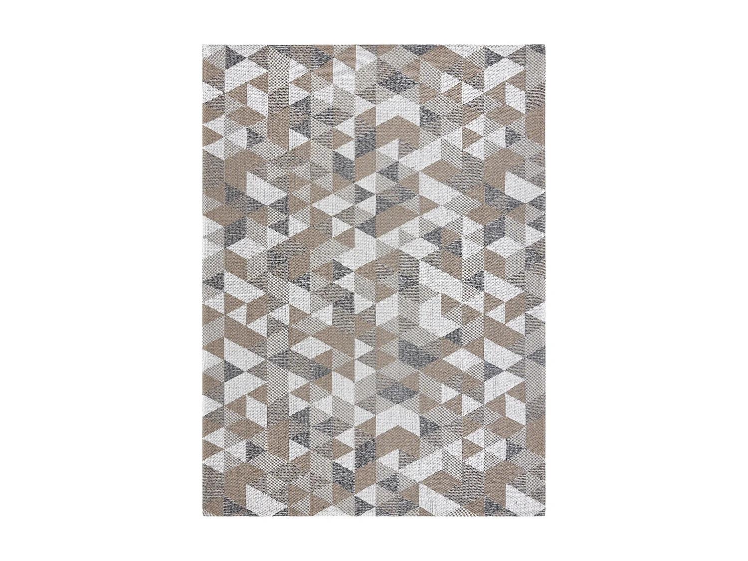 Tapis CASA ECO SIZAL BOHO Triangles 2816 crème / taupe, tapis en coto 153x220 cm