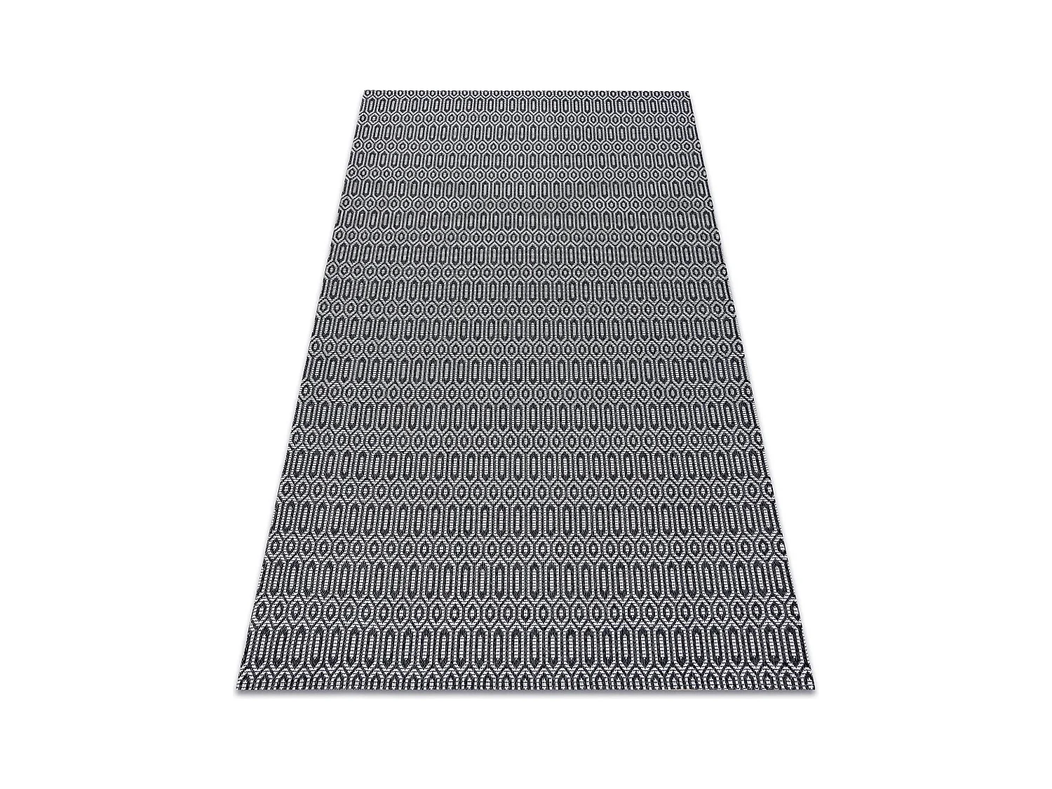 Tapijt CASA Ecologisch , EKO SISAL Boho Geknoopt 22075 zwart / grijskl 172x270 cm