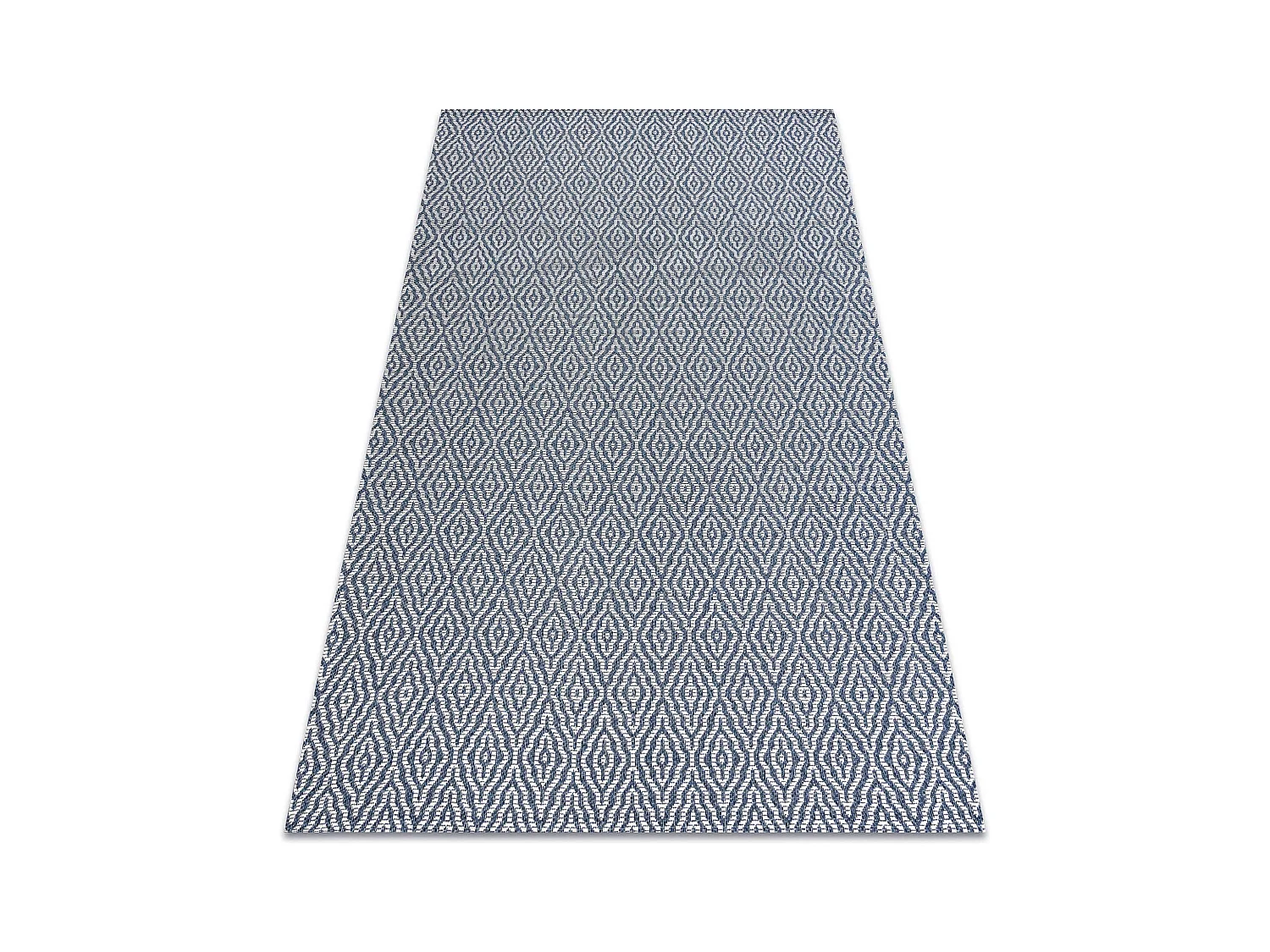 Tapis CASA ECO SIZAL BOHO Diamants 22084 bleu foncé / crème, tapis e 153x220 cm