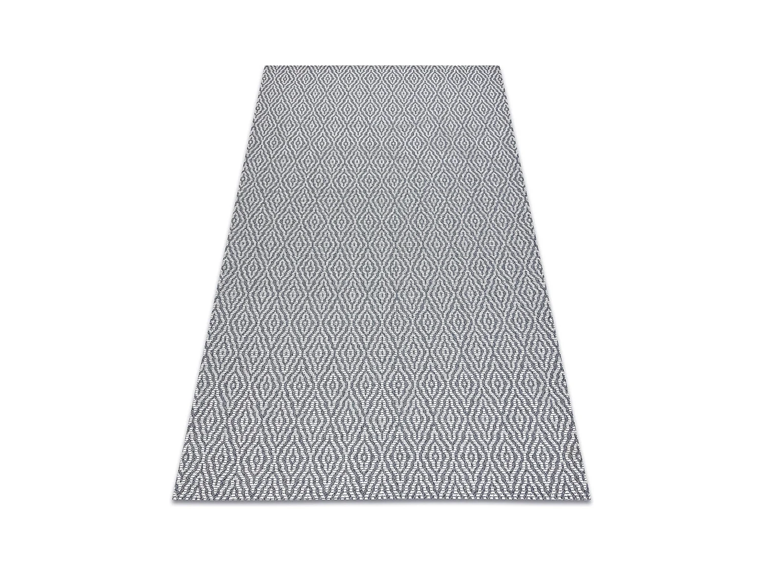 Tapis CASA ECO SIZAL BOHO Diamants 22084 anthracite / crème, tapis en 153x220 cm