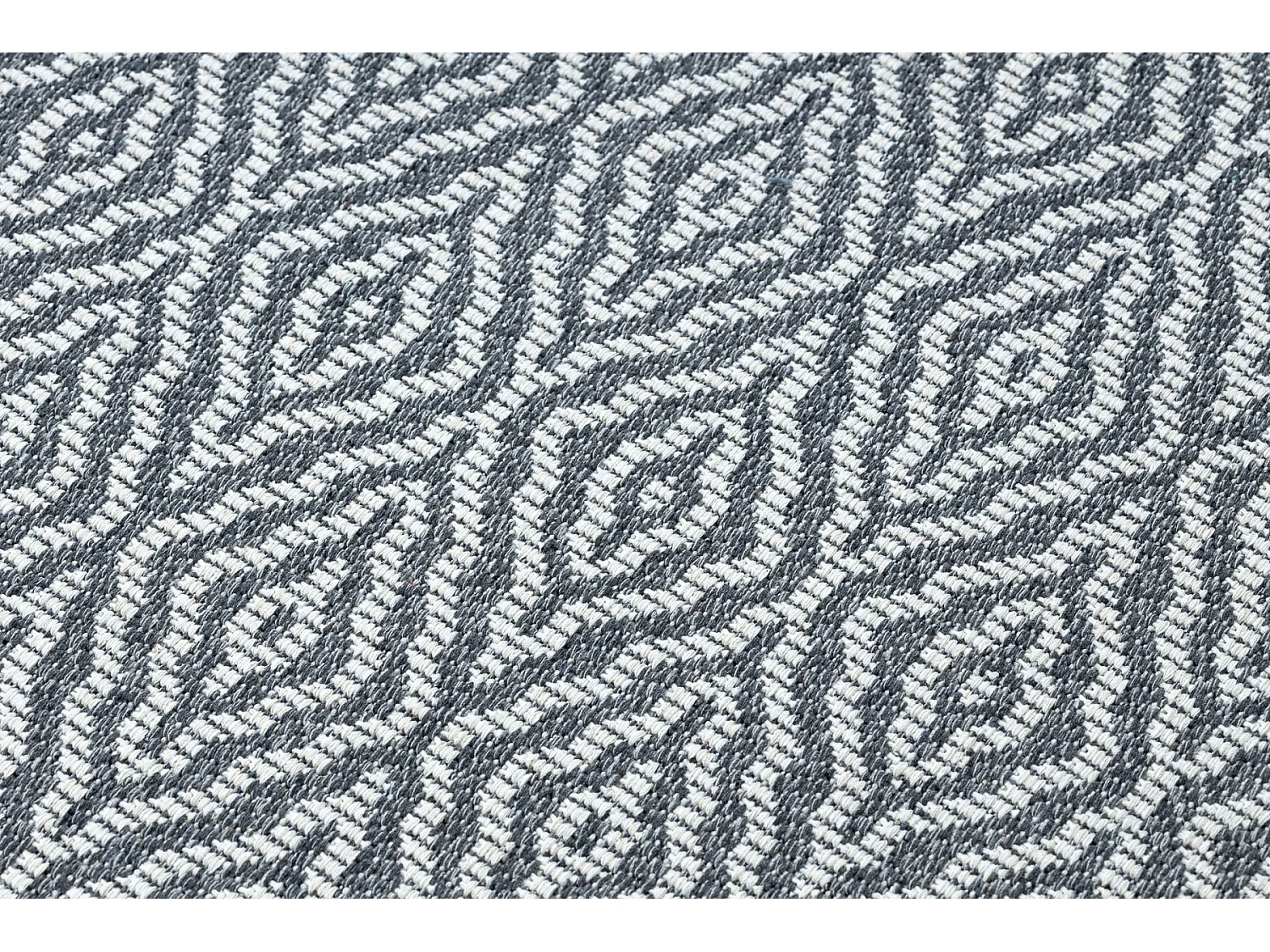 Tapis CASA ECO SIZAL BOHO Diamants 22084 anthracite / crème, tapis en 153x220 cm