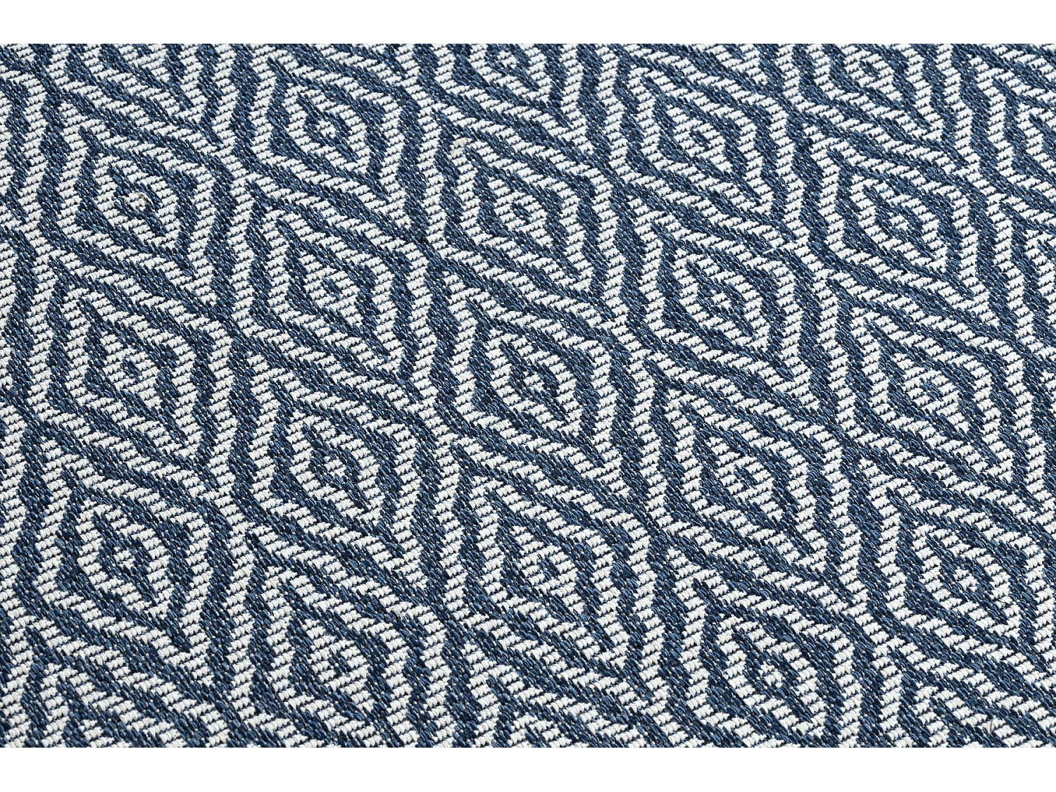 Tapis CASA ECO SIZAL BOHO Diamants 22084 bleu foncé / crème, tapis e 172x270 cm
