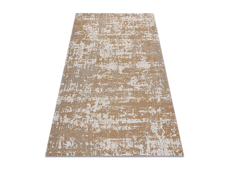 Alfombra CASA ECO sisal BOHO vintage 2809 crema / amarillo, alfombra r 153x220 cm