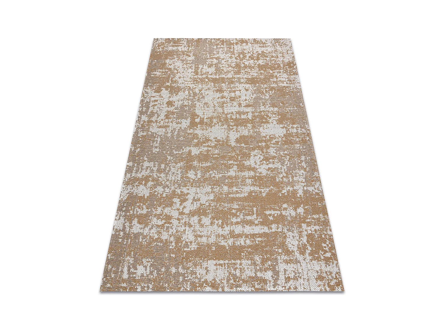 Tapis CASA ECO SIZAL BOHO vintage 2809 crème / jaune, tapis en coton  153x220 cm
