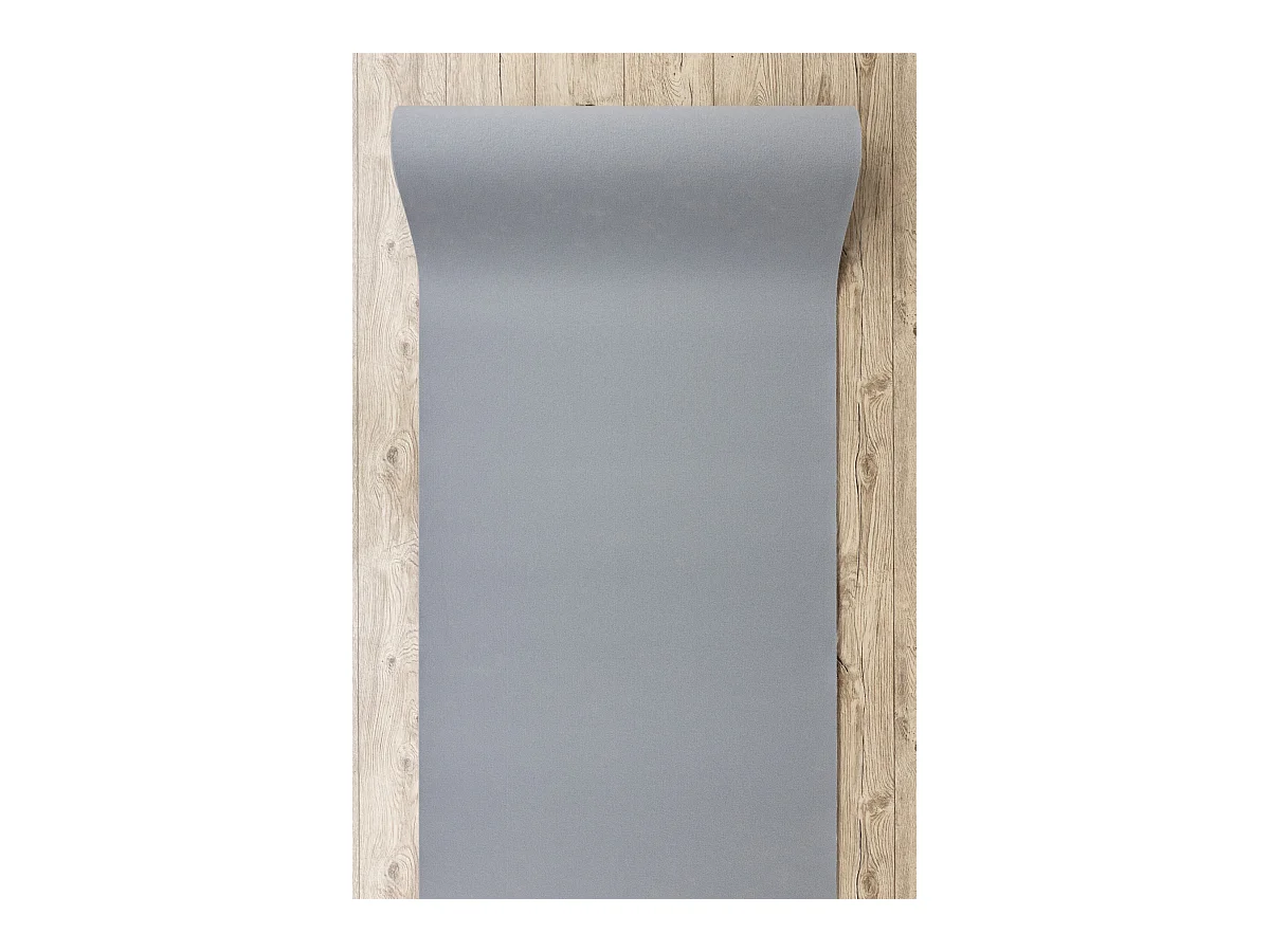TAPIS DE COULOIR ANTIDÉRAPANT RUMBA couleur unique gris 70x350 cm