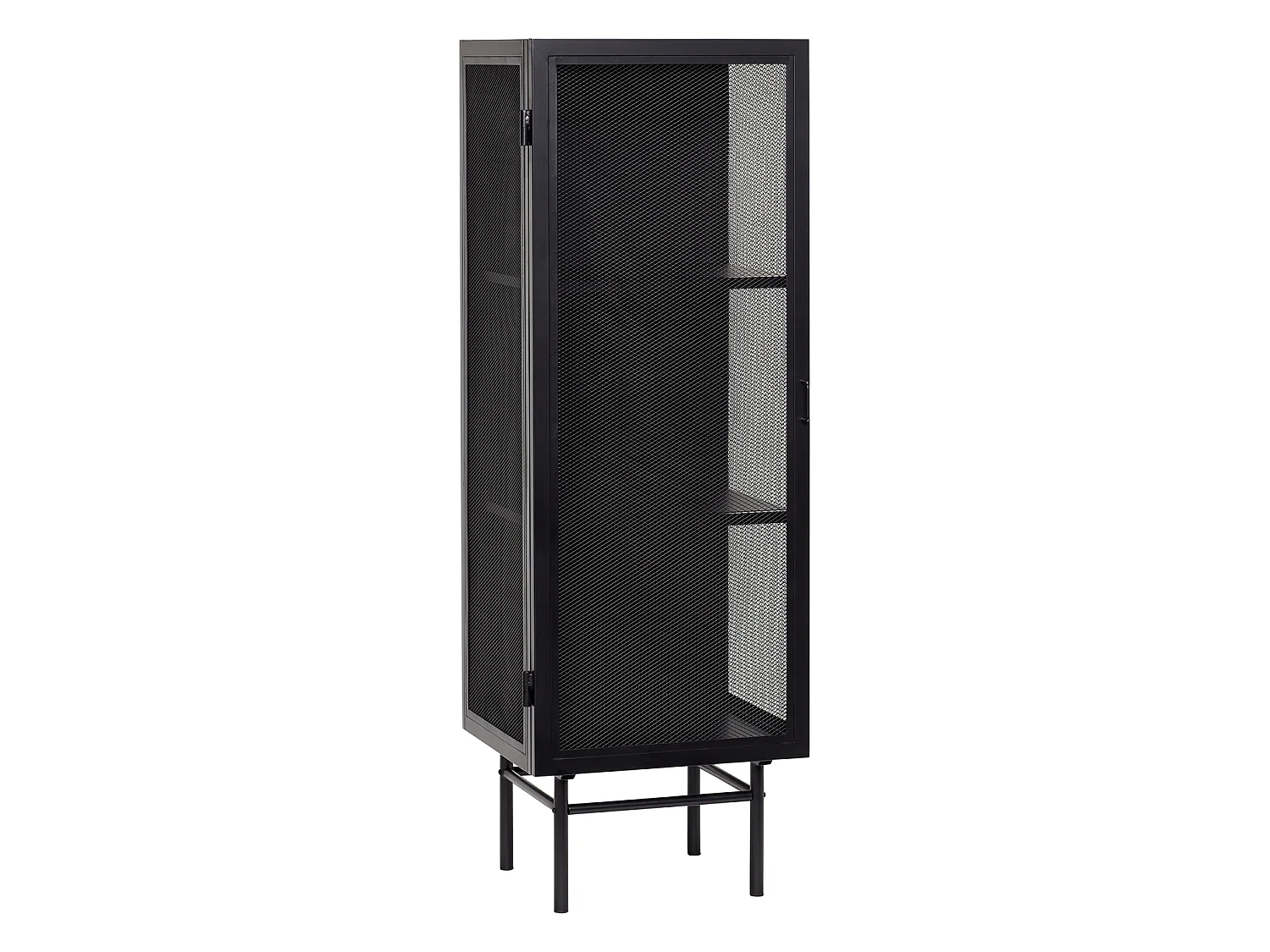 Hübsch Mobiletto Singolo Nero EDGE