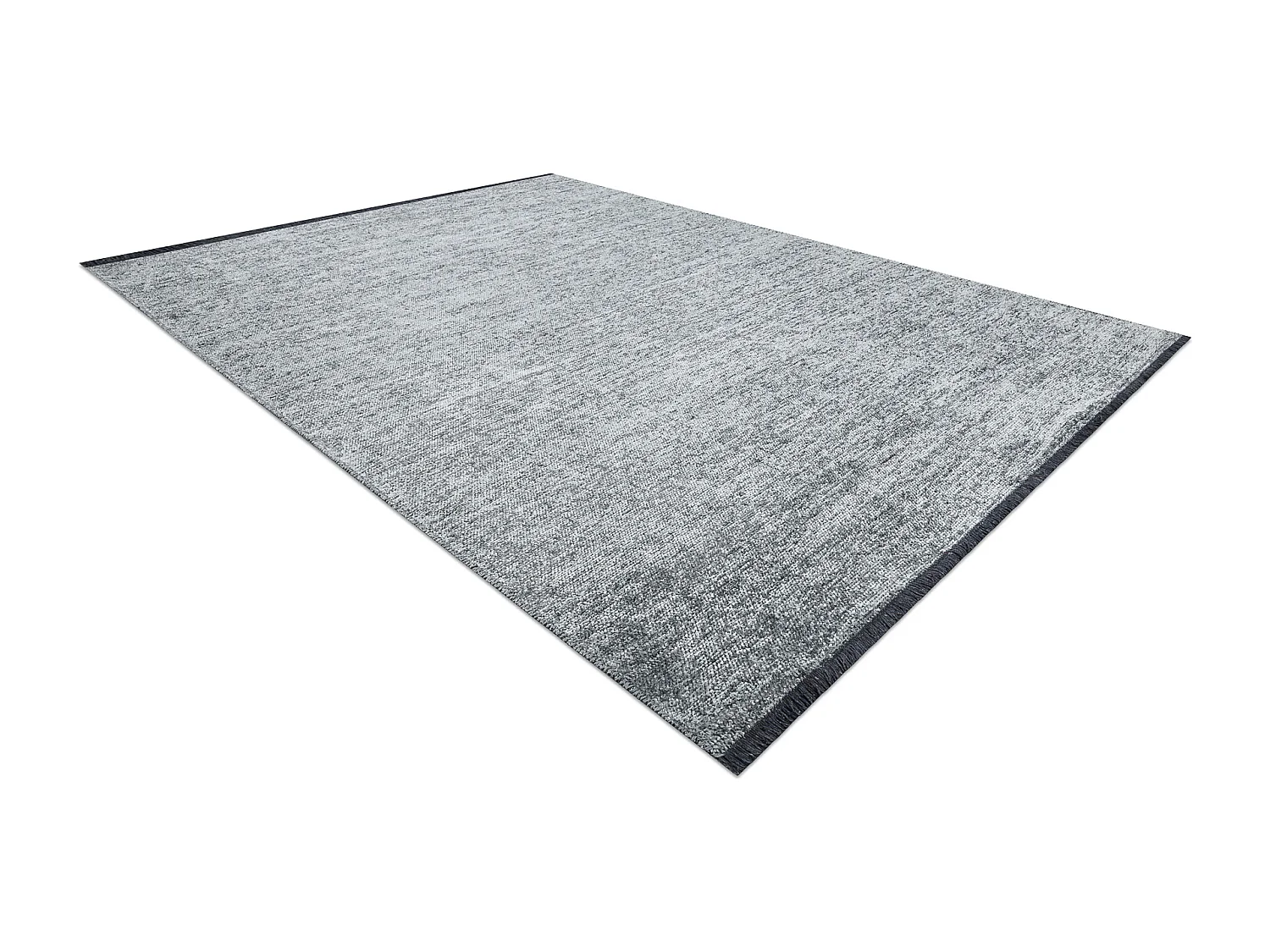 Tapis FLORENCE 24021 Uni, glamour, tissé à plat, franges - couleur d 118x170 cm