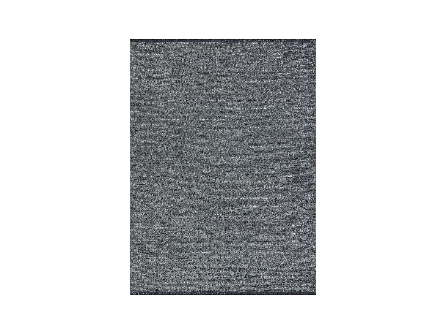 Tapijt FLORENCE 24021 Eenkleurig, glamour, plat geweven, franjes - zee 118x170 cm