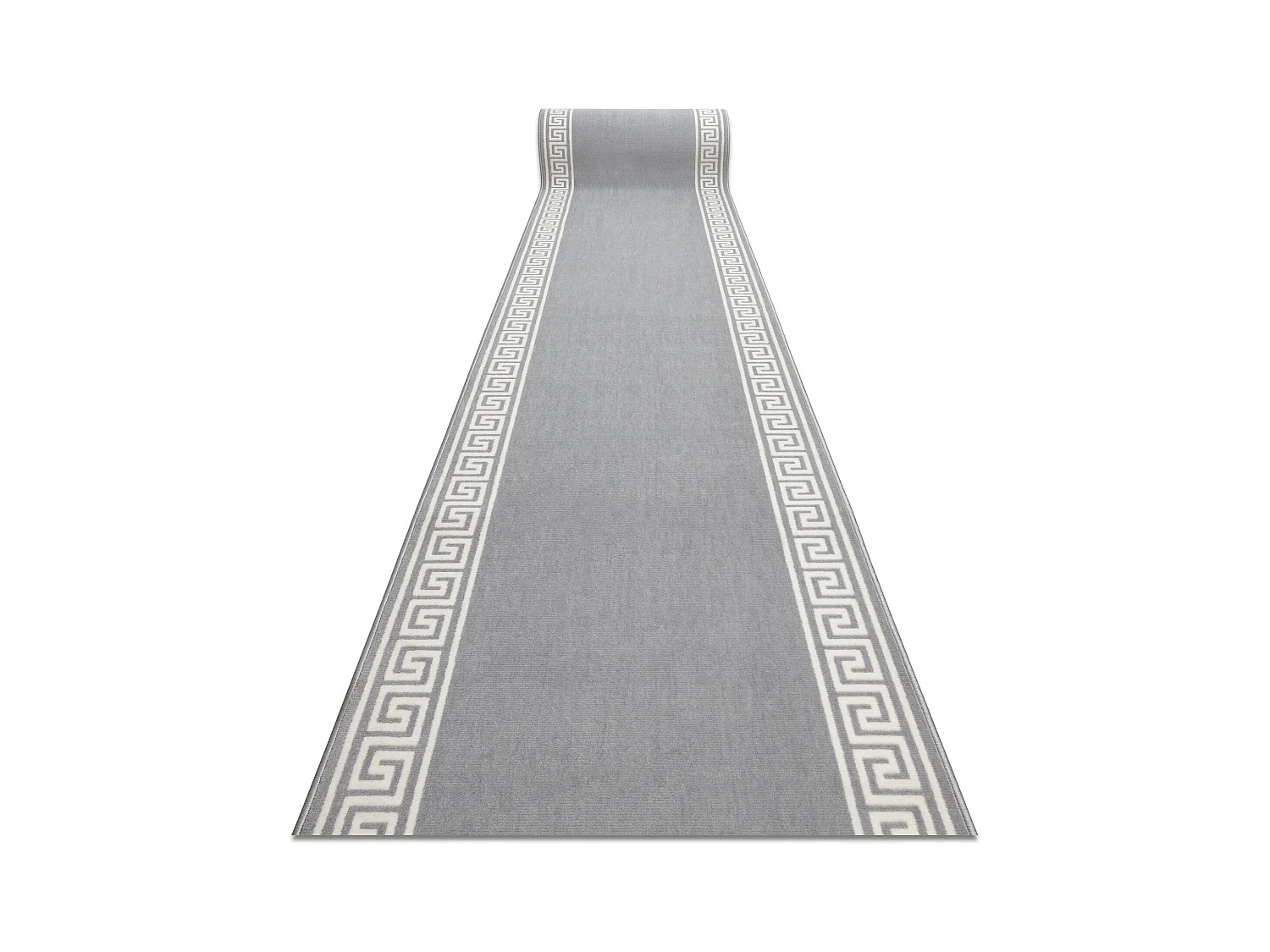 TAPIS DE COULOIR BCF MORAD Grek grec gris 100x270 cm